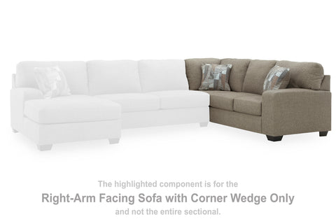 Newellen RAF Sofa w/Corner Wedge