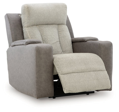 Stately Check PWR Recliner/ADJ Headrest