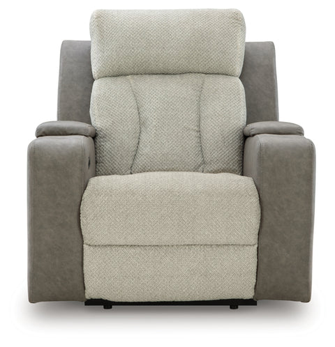 Stately Check PWR Recliner/ADJ Headrest