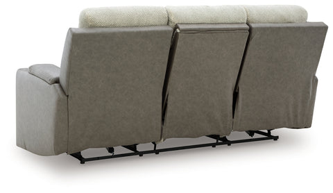 Stately Check PWR REC Sofa with ADJ Headrest