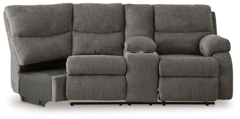 Museum Right-Arm Facing Reclining Loveseat with Console