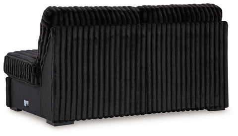 Midnight-Madness Armless Loveseat