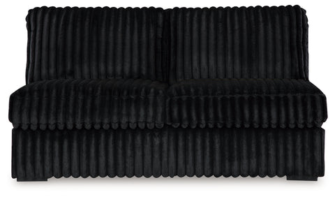 Midnight-Madness Armless Loveseat