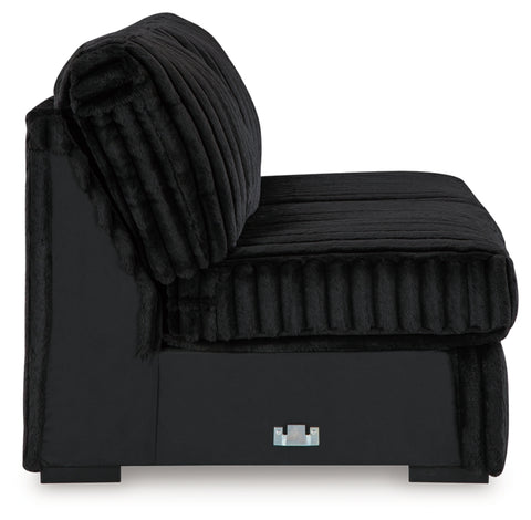 Midnight-Madness Armless Loveseat