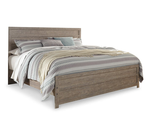 Culverbach King Panel Bed with Mirrored Dresser, Chest and 2 Nightstands