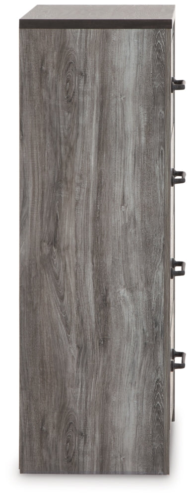 Bronyan Queen Panel Bed with Mirrored Dresser and 2 Nightstands