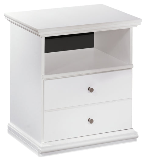 Bostwick Shoals Twin Panel Headboard Bed with Mirrored Dresser, Chest and 2 Nightstands