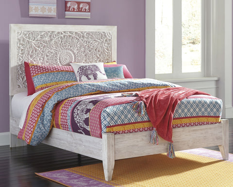 Paxberry Full Panel Bed with Nightstand