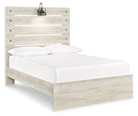 Cambeck Full Panel Bed with Mirrored Dresser, Chest and 2 Nightstands