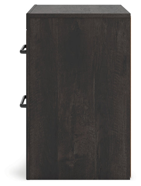 Delmorta Two Drawer Night Stand
