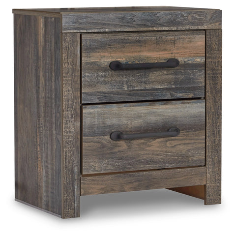 Drystan Full Bookcase Bed with 2 Storage Drawers with Mirrored Dresser, Chest and Nightstand