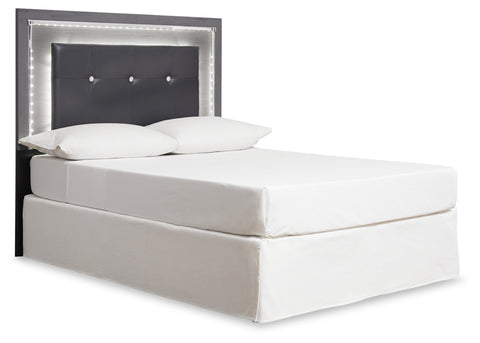 Lodanna King/California King Upholstered Panel Headboard Bed with Mirrored Dresser and 2 Nightstands