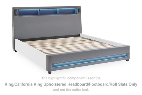 Cayberry K/CK UPH HDBD/FTBD/Roll Slats