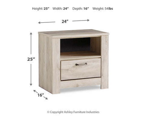 Bellaby Queen Panel Bed with 2 Nightstands