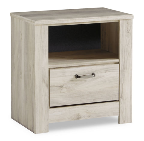 Bellaby King Panel Bed with Mirrored Dresser and 2 Nightstands