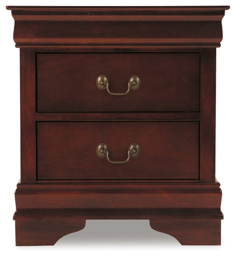 Alisdair Twin Sleigh Bed with Mirrored Dresser and 2 Nightstands