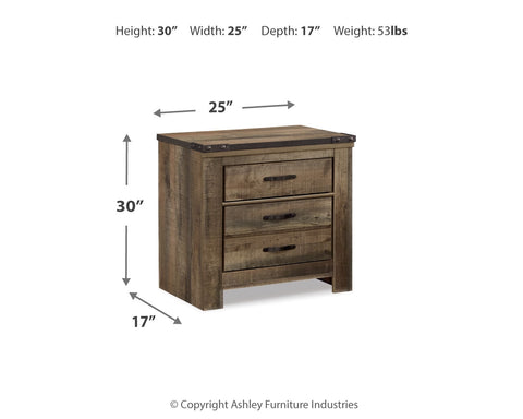 Trinell Queen Poster Bed with Dresser and 2 Nightstands