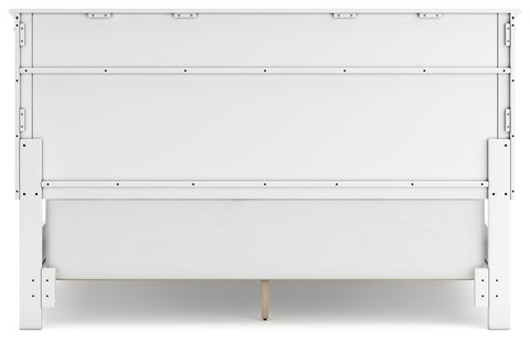 Fortman California King Panel Bed with Mirrored Dresser