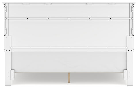 Fortman King Panel Bed with Mirrored Dresser and Chest