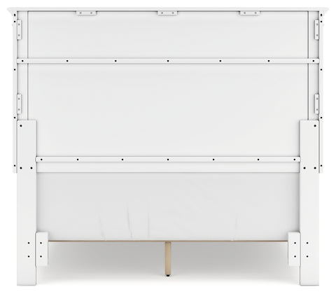 Fortman Full Panel Bed with Mirrored Dresser