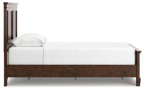 Danabrin Twin Panel Bed with Mirrored Dresser, Chest and 2 Nightstands