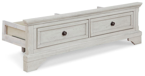 Robbinsdale Full Storage Footboard with Roll Slats