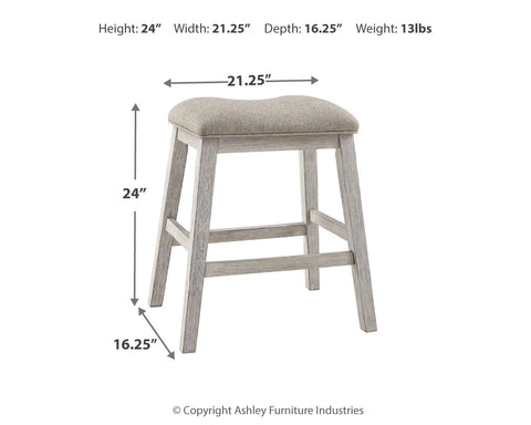 Skempton Counter Height Dining Table and 2 Barstools