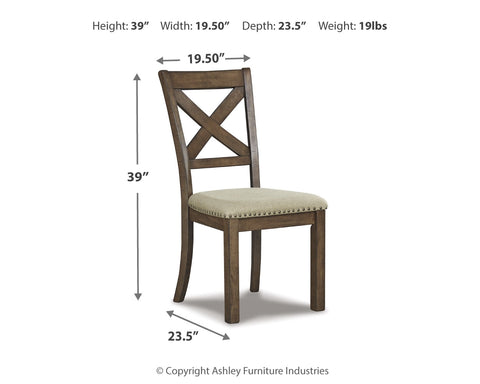 Moriville Dining Table and 4 Chairs and Bench with Storage