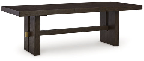 Burkhaus Dining Table and 8 Chairs with Storage