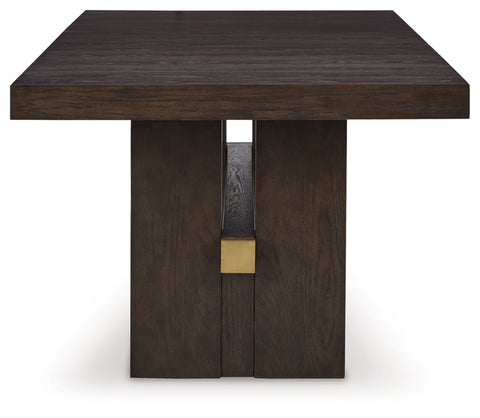 Burkhaus Dining Table and 8 Chairs with Storage