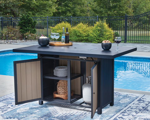 Mabry Shores RECT Bar Table w/Fire Pit