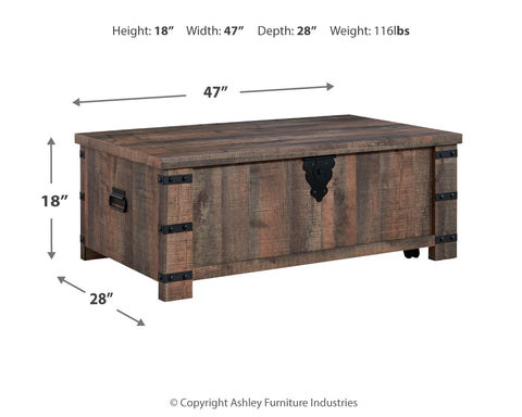 Hollum Coffee Table with 2 End Tables