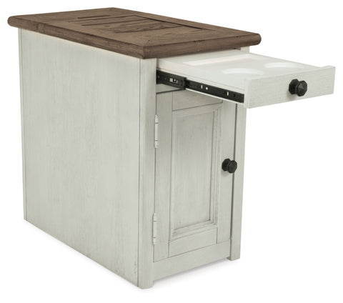 Bolanburg Chairside End Table with USB Ports & Outlets