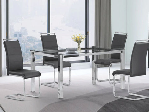 5PC Glass Dining set