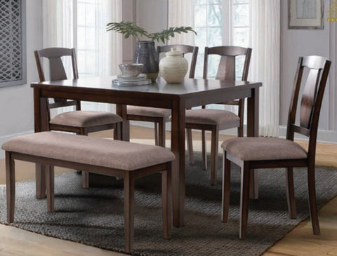 6PC Dining set with bench