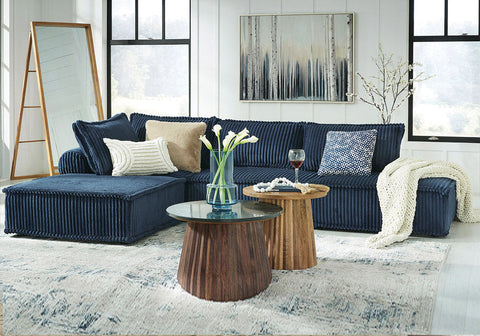 Blue Fabric sectional